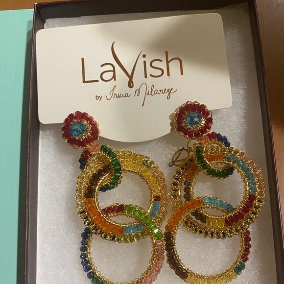 Lavish Jewelry - Lavish by Tricia milaneze gorgeous earrings. Gorgeous colors. New!